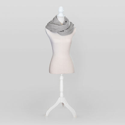 Schal taupe aus Kaschmir- & Merinowolle