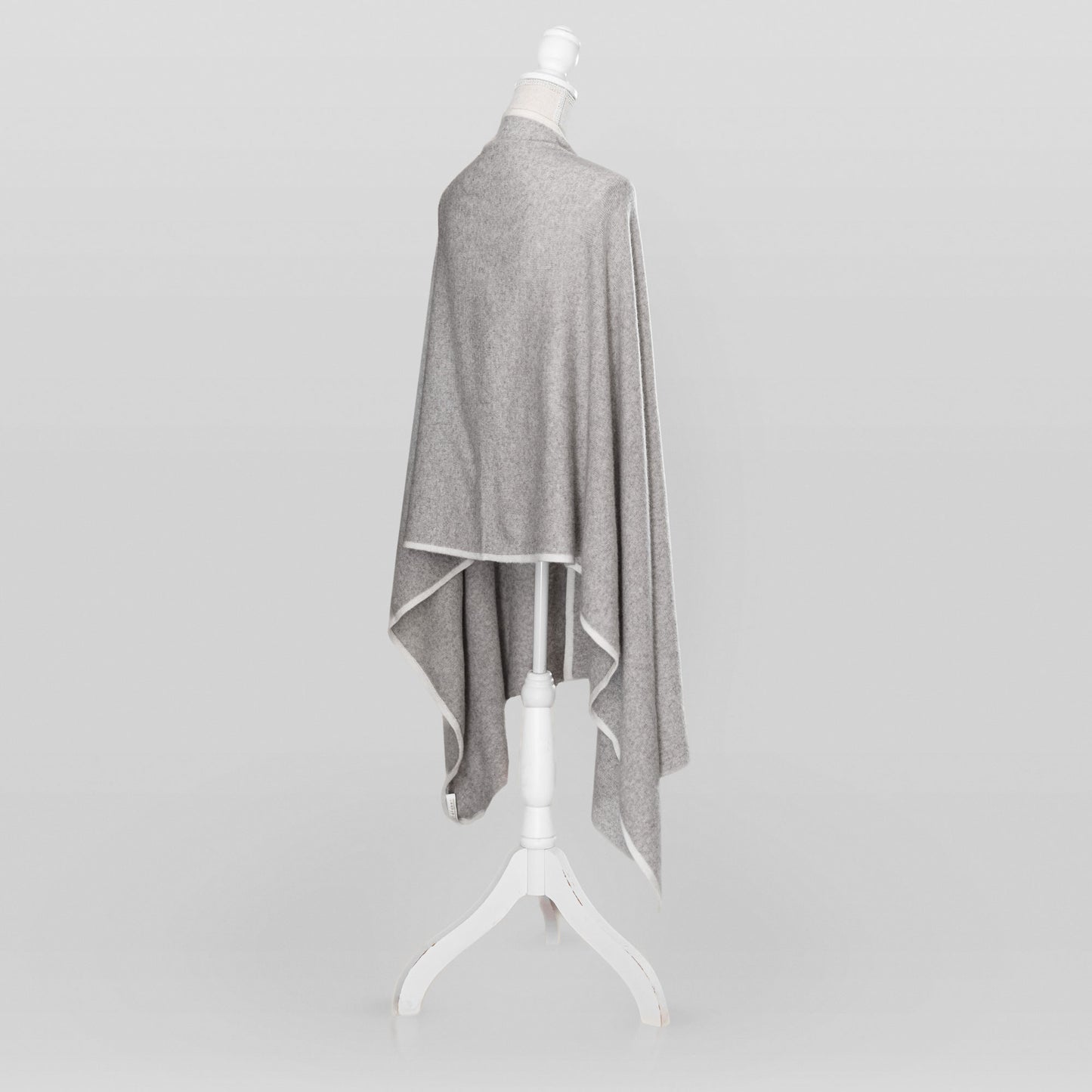 Schal taupe aus Kaschmir- & Merinowolle