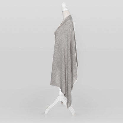 Schal taupe aus Kaschmir- & Merinowolle